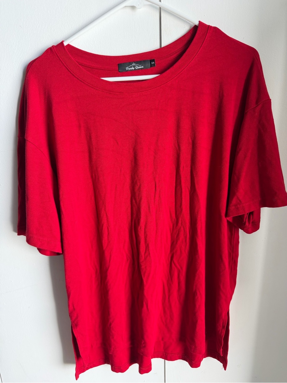 Truly Yours Women's Red Shirt and short set